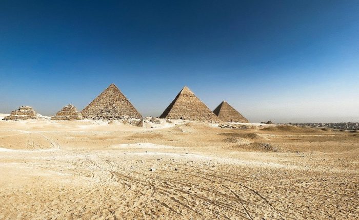 The Giza pyramids on a shore excursion from Alexandria Port