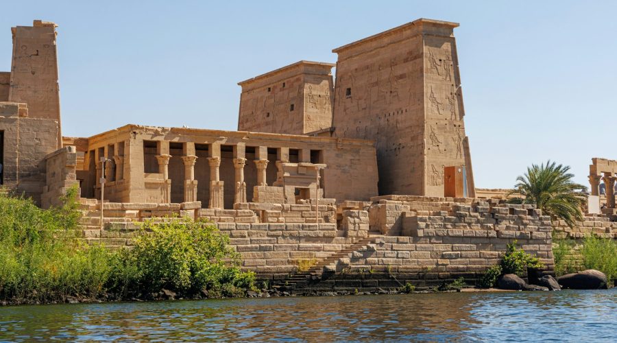 Philae Temple beside the Nile near Aswan on a 7-day Cairo and Nile cruise tour