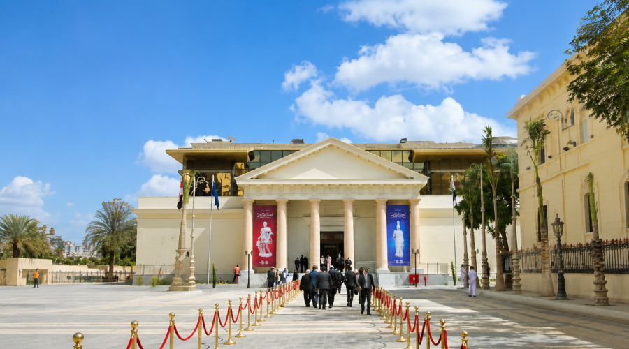 6. SEO Alt for the Photo Alamein day trip from Alexandria at the El Alamein War Museum exterior in Egypt
