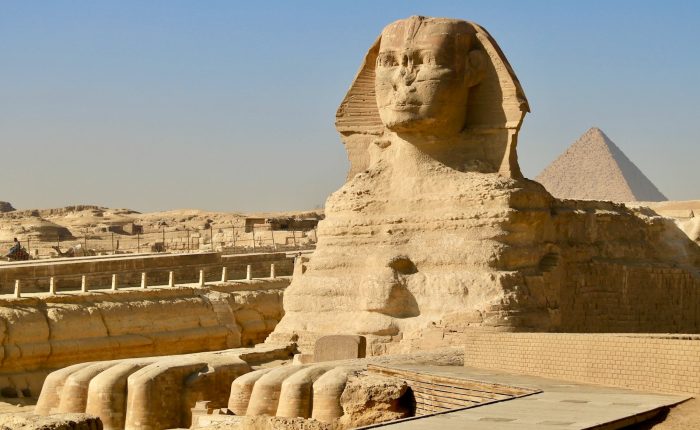 The Great Sphinx of Giza on a Cairo trip from Borg El Arab Airport