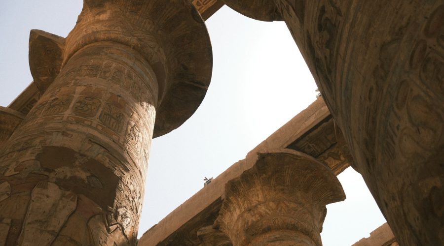 Columns of Karnak Temple on the Luxor day trip from Aswan